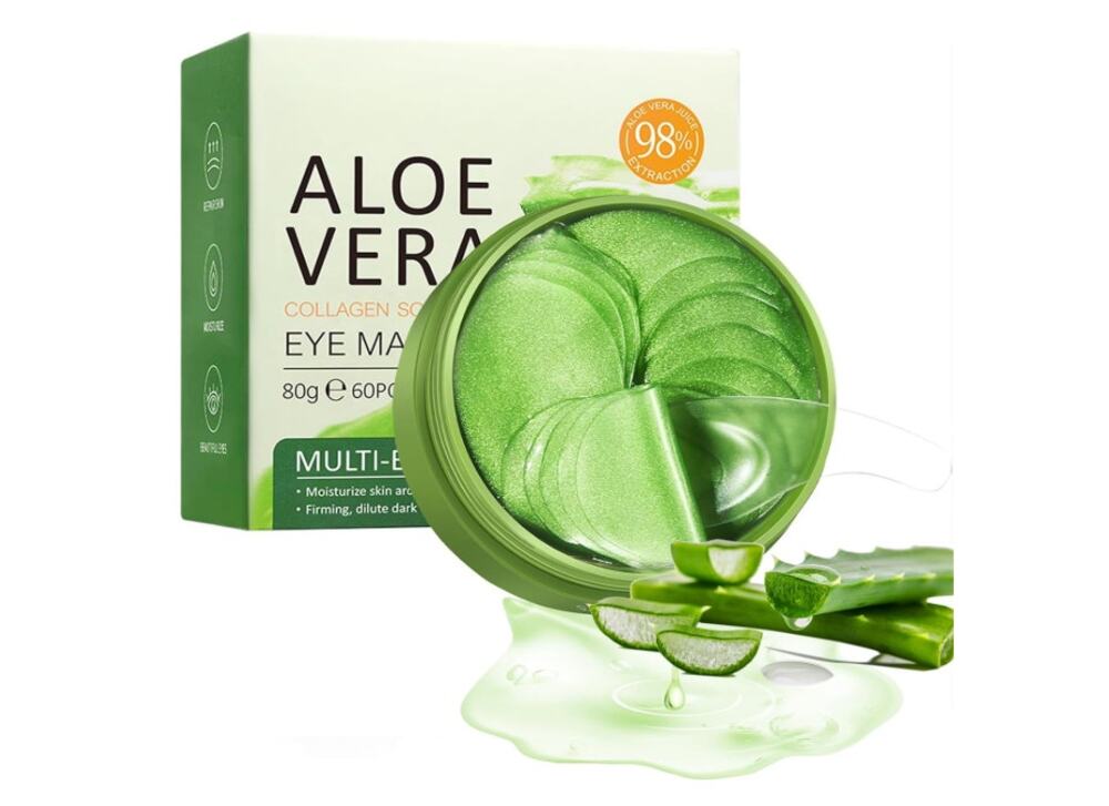 Aloe Vera Under Eye Patch 30 Pairs EA Hydrating Anti‑Puffiness Mask Bundle of 4